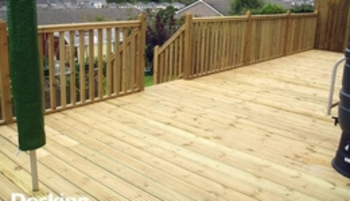 Timber decking and fencing